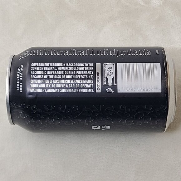 Shiner Black Lager Empty Beer Can Bottom Opened Spoetzl Brewery Texas - Picture 2 of 9